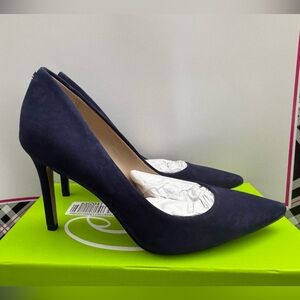 Sam Edelman Hazel Stiletto Pumps Baltic Navy Suede